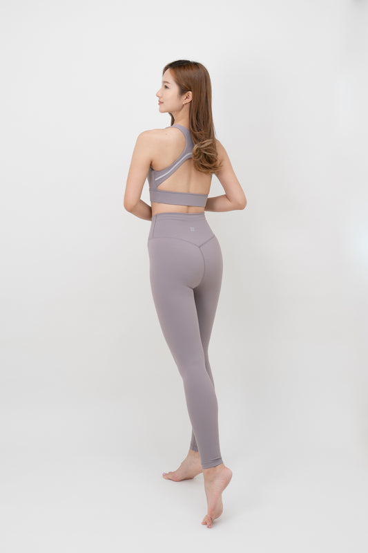 High-Waist X-leggings · Lavender-Grey