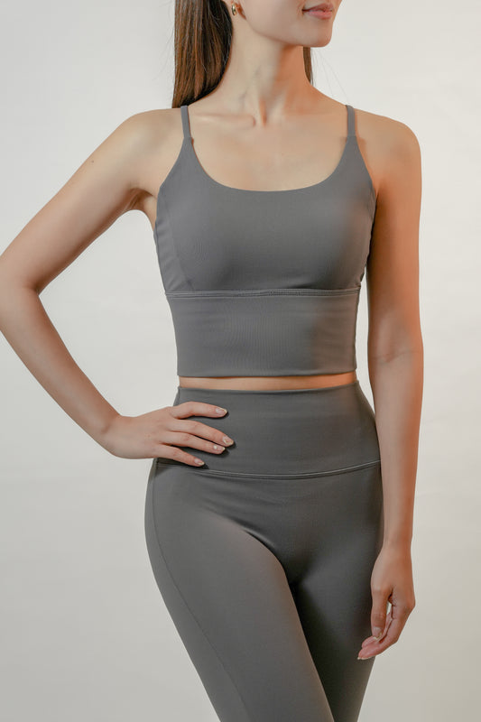 Essential V-Bra Tank · Grey