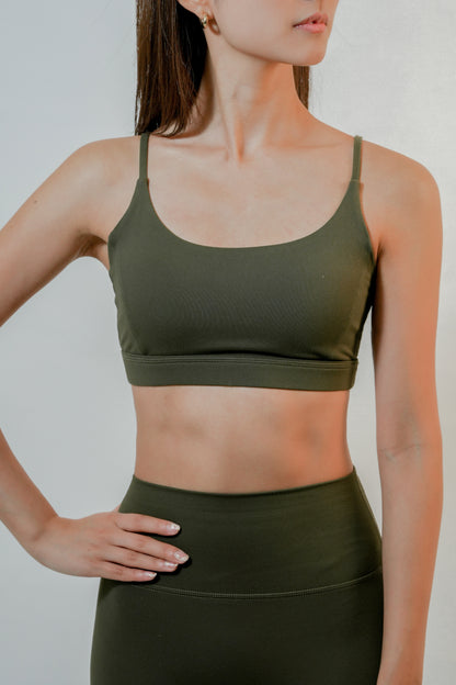 Essential V-Bra · Olive