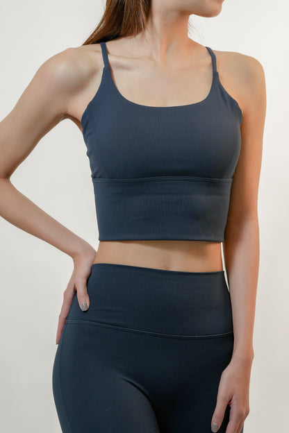 Essential V-Bra Tank · Navy